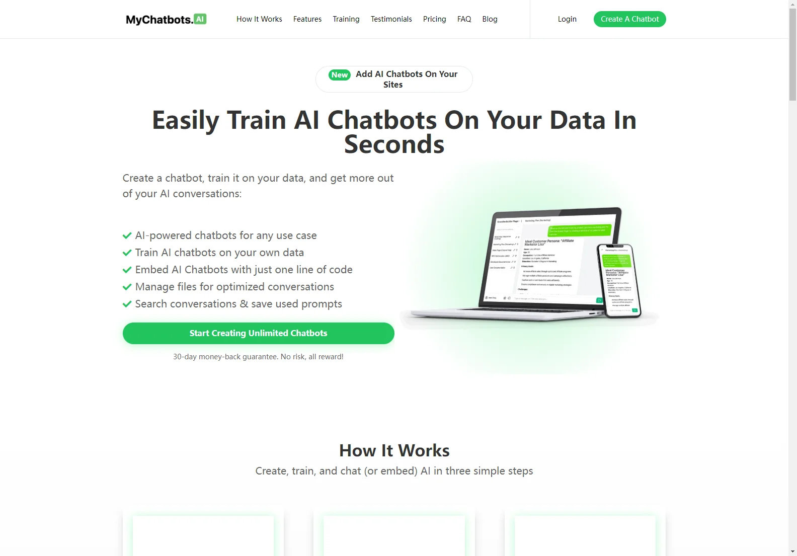 MyChatbots.AI: Create Personalized AI Chatbots with Your Own Data