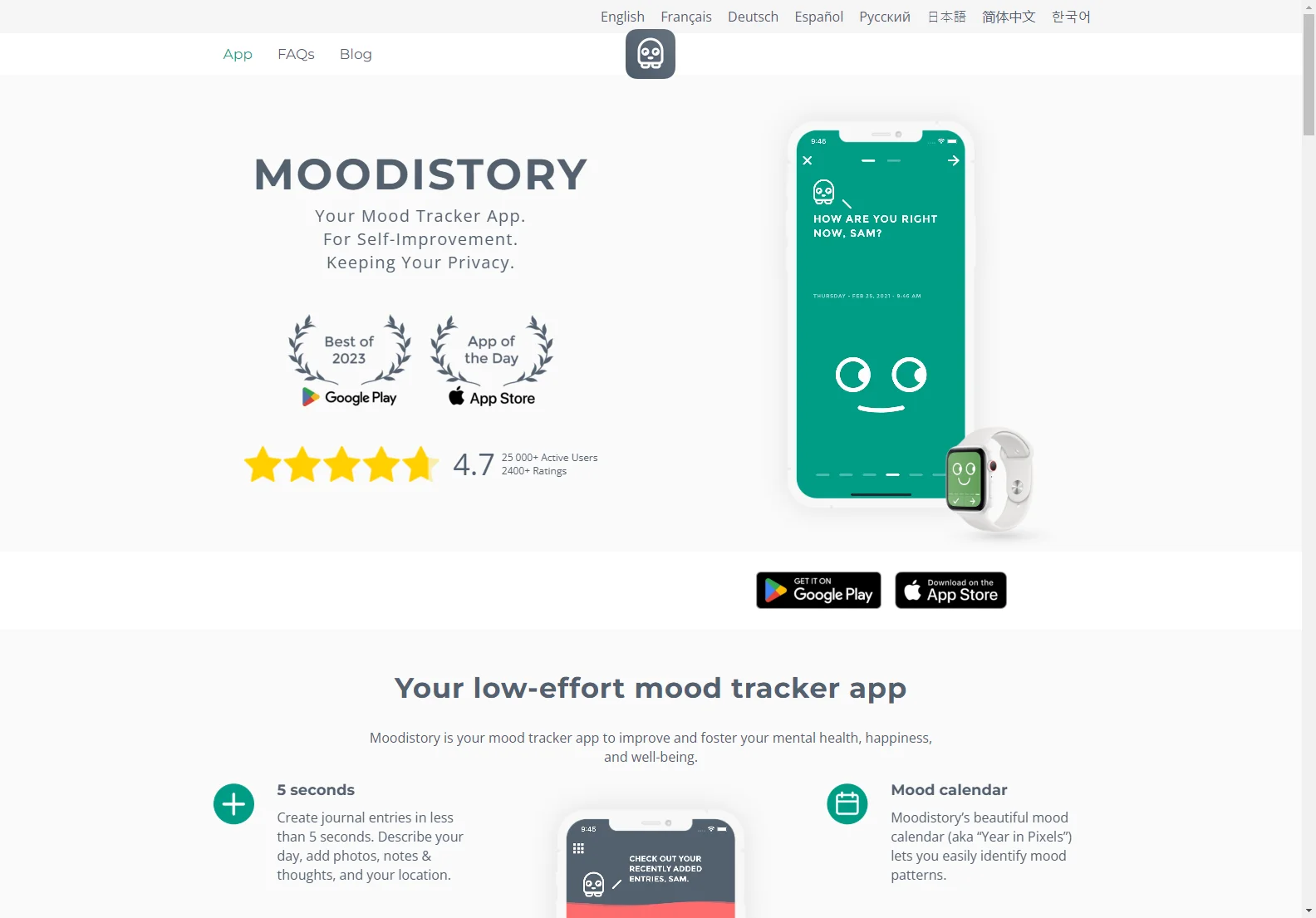 Moodistory: Your Private Mood Tracker App for Self-Improvement