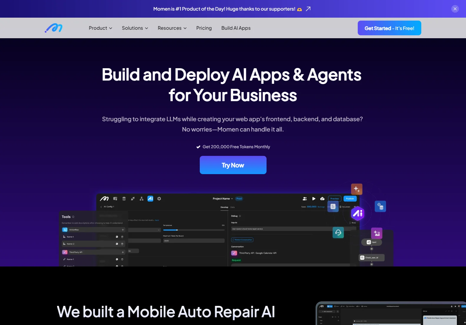 Momen: Build & Deploy AI Apps & Agents with Ease