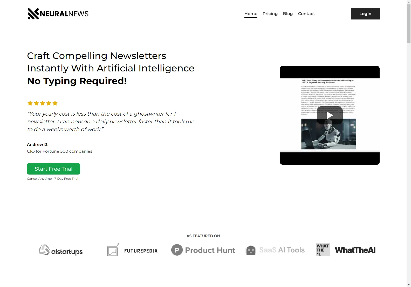 Neural Newsletters: AI-Powered Newsletter Creation Tool