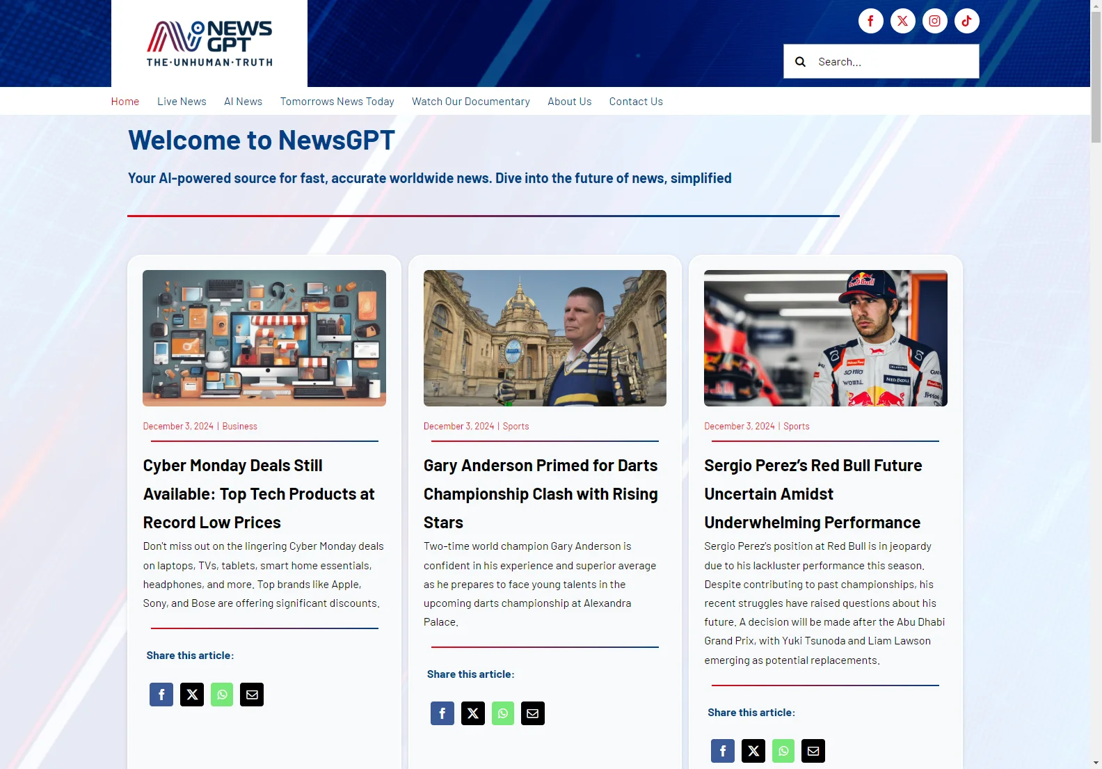 NewsGPT: AI-Powered Global News - Fast, Accurate, and Personalized