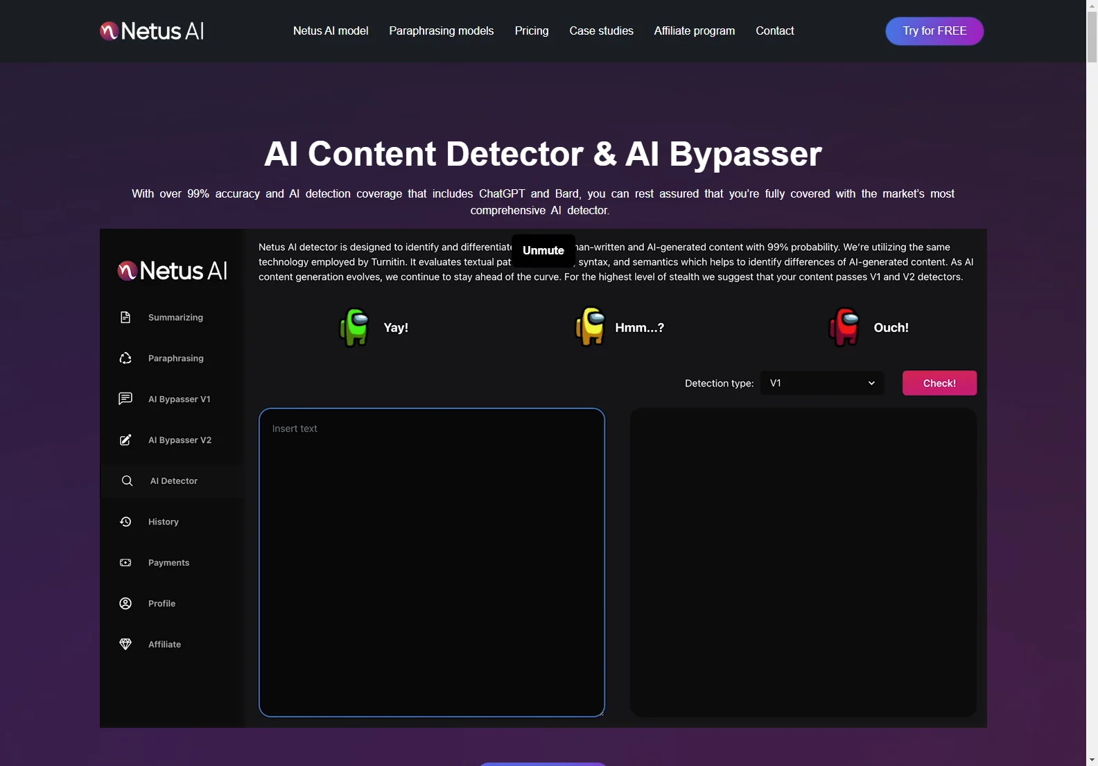 Netus AI: Undetectable AI Paraphraser & Summarizer