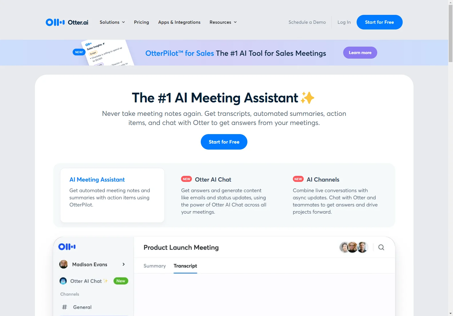 Otter.ai: AI-Powered Meeting Assistant for Real-time Transcription & Note-Taking