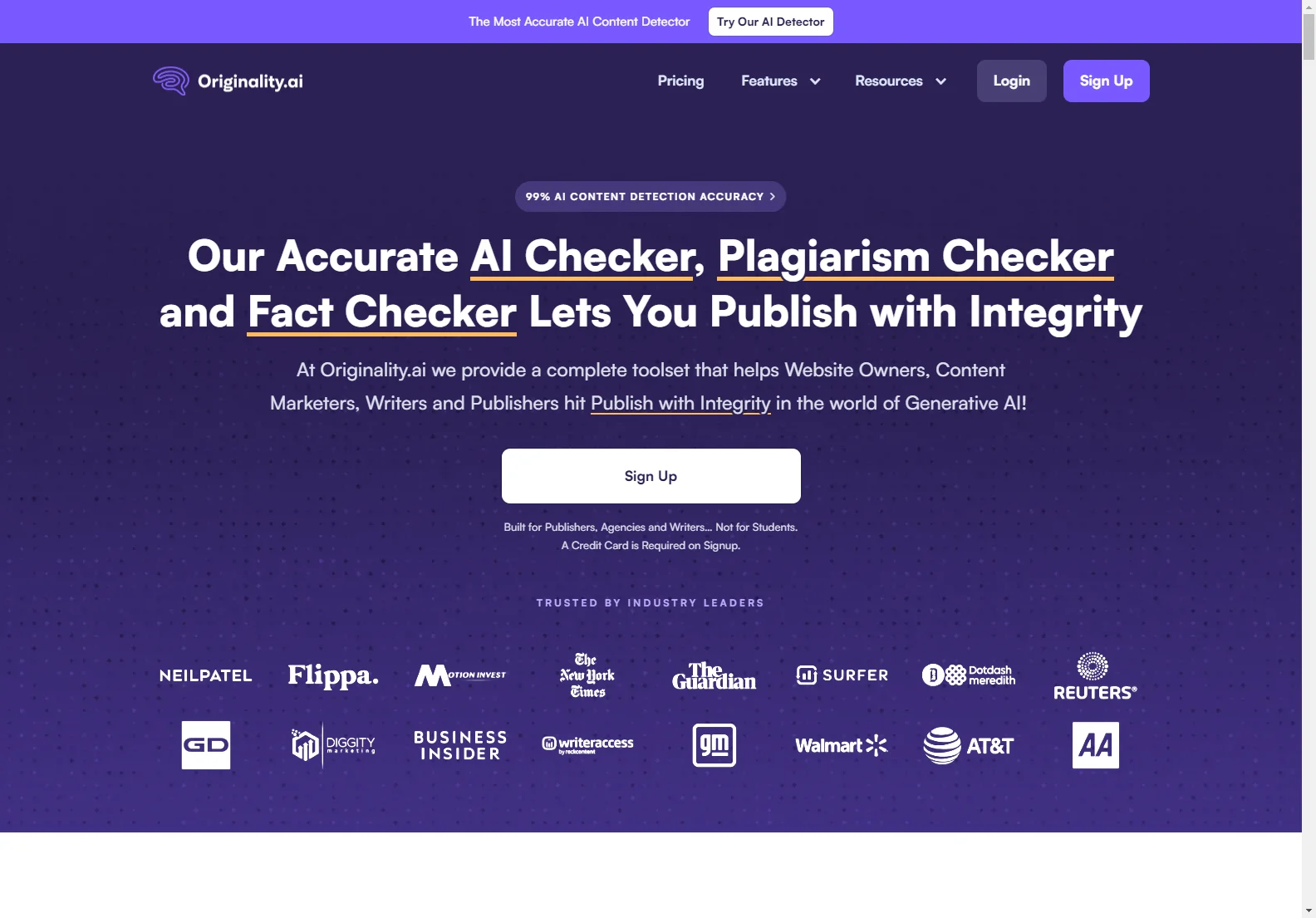 Originality.ai: Accurate AI Content Detection & Plagiarism Checker