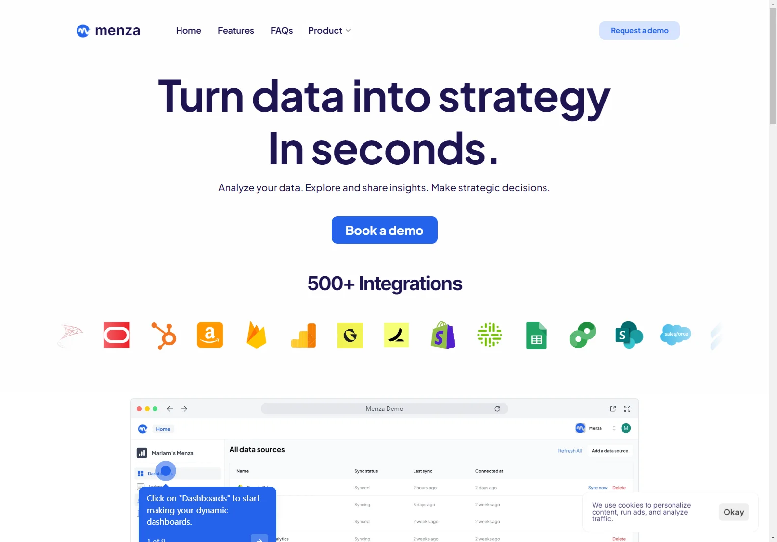 menza: AI-Powered Data Analytics for Instant Strategic Insights