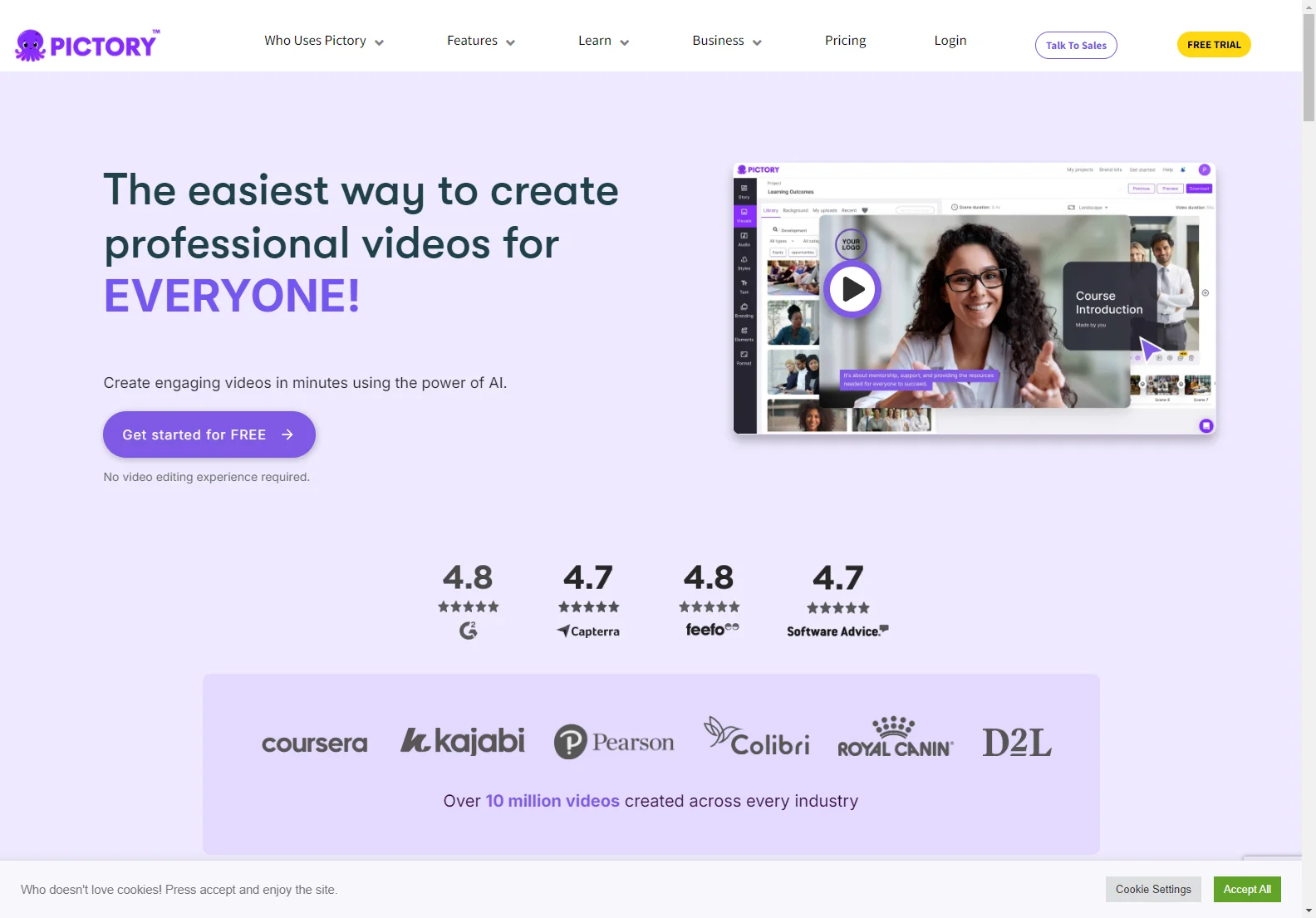 Pictory: AI-Powered Video Creation Made Easy