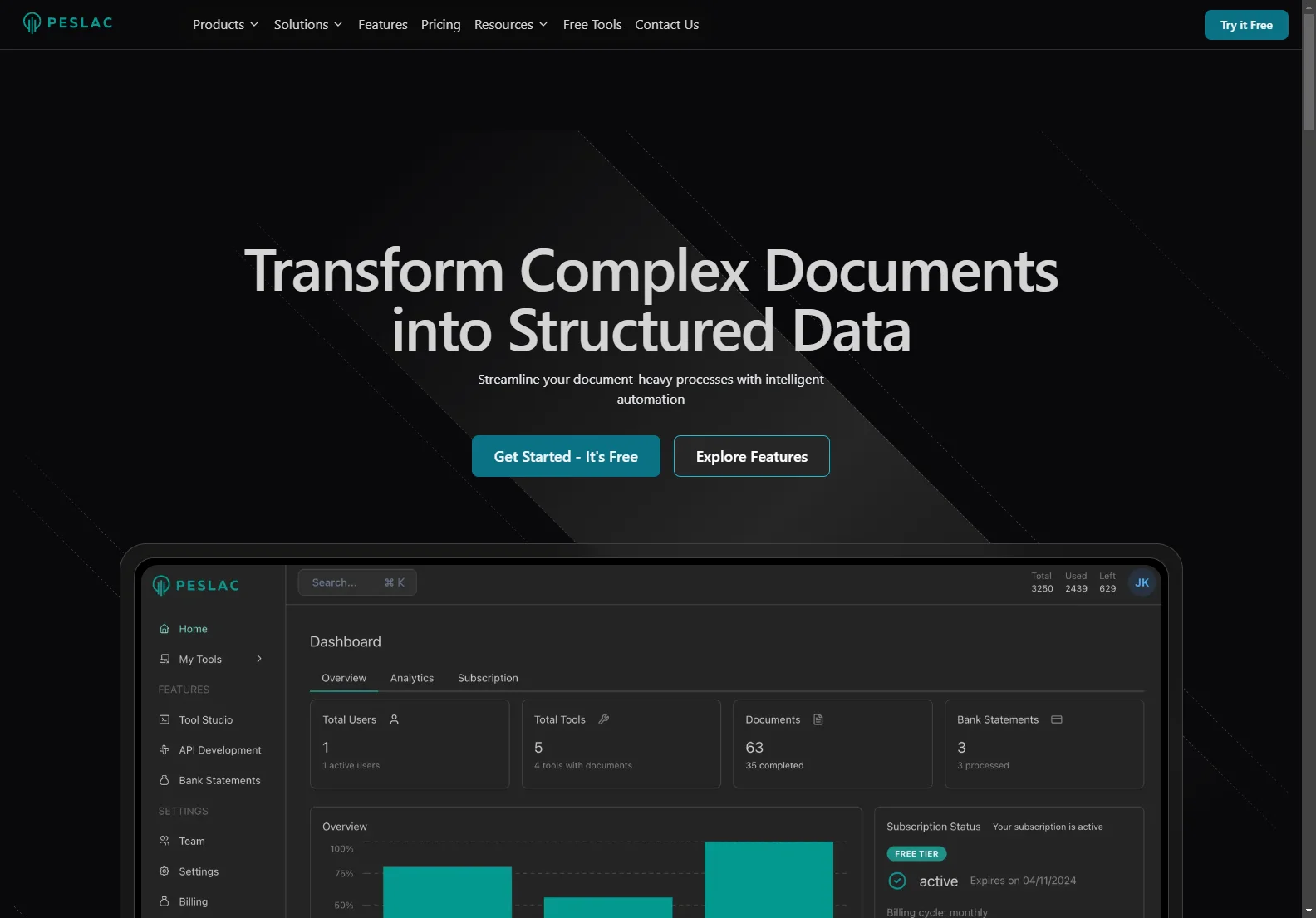 Peslac AI: Streamline Document Workflows with Intelligent Automation