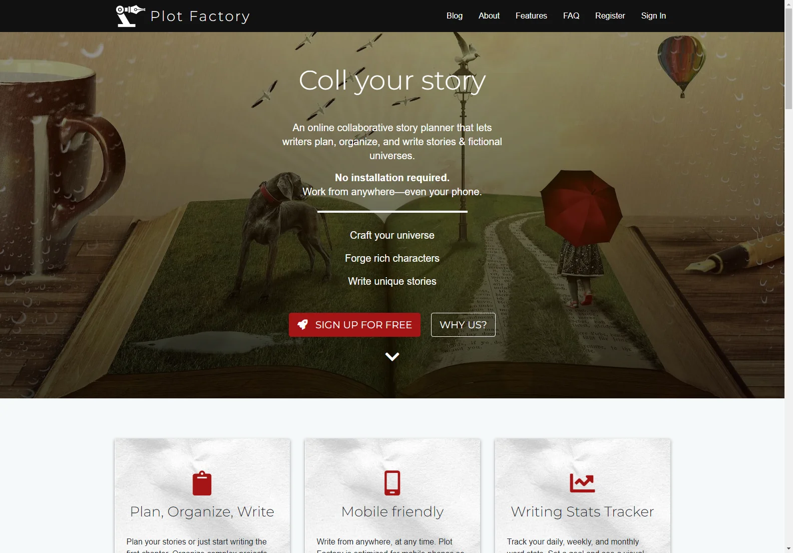 Plot Factory: Your Online Collaborative Story Planner