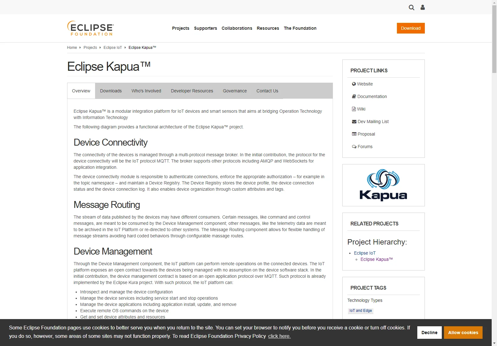 Eclipse Kapua™: Open-Source IoT Integration Platform