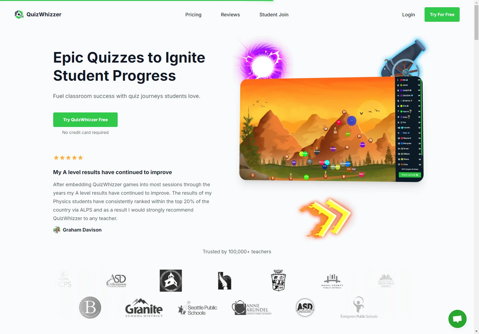 QuizWhizzer: Gamified Quiz Races for Enhanced Student Engagement