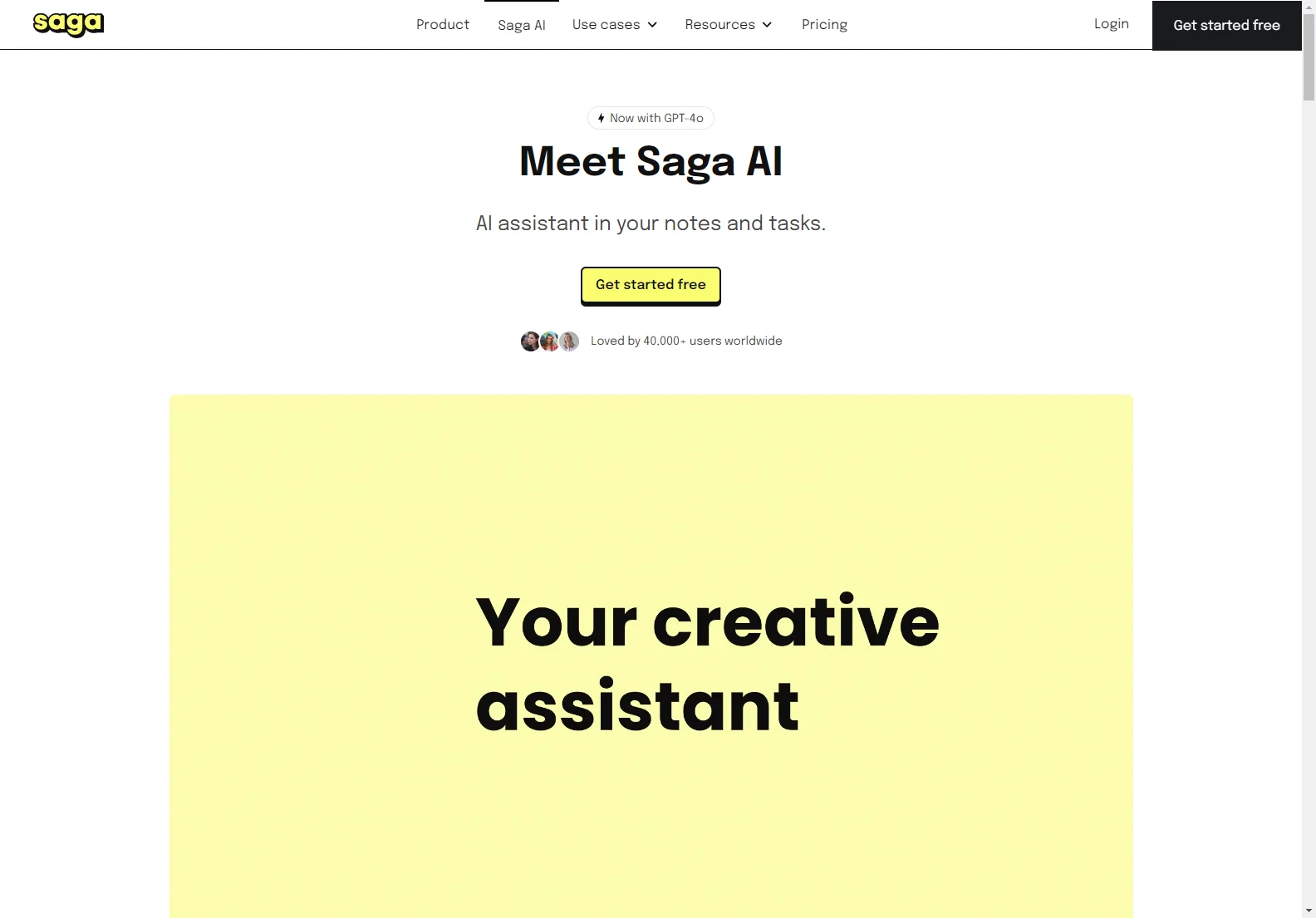 Saga AI: Your AI-Powered Workspace for Notes, Docs, and Tasks