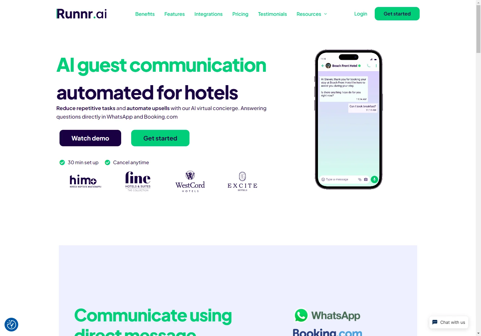 Runnr.ai: Automate Hotel Guest Communication with AI