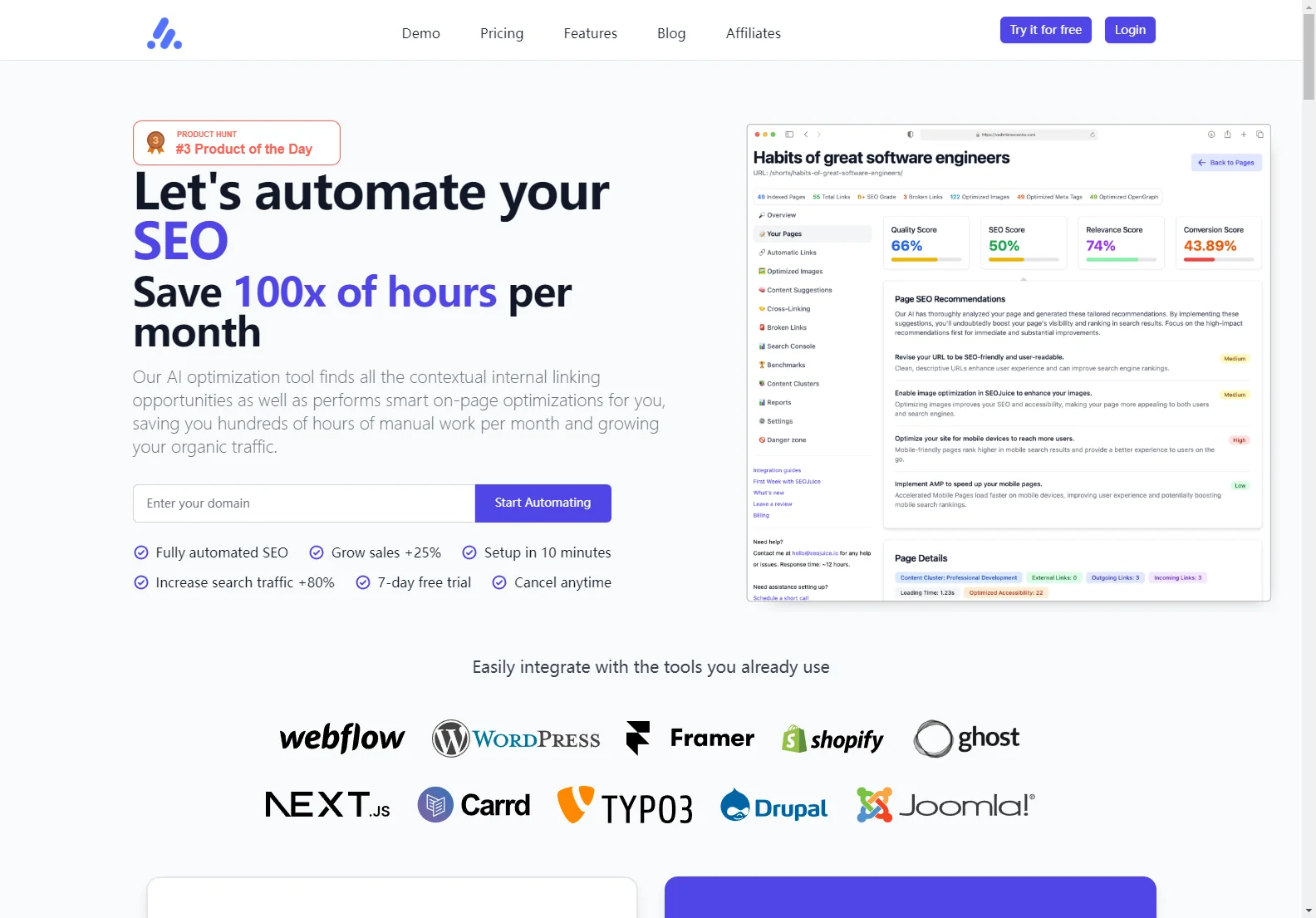 SEOJuice: Automate Your SEO and Reclaim Your Time