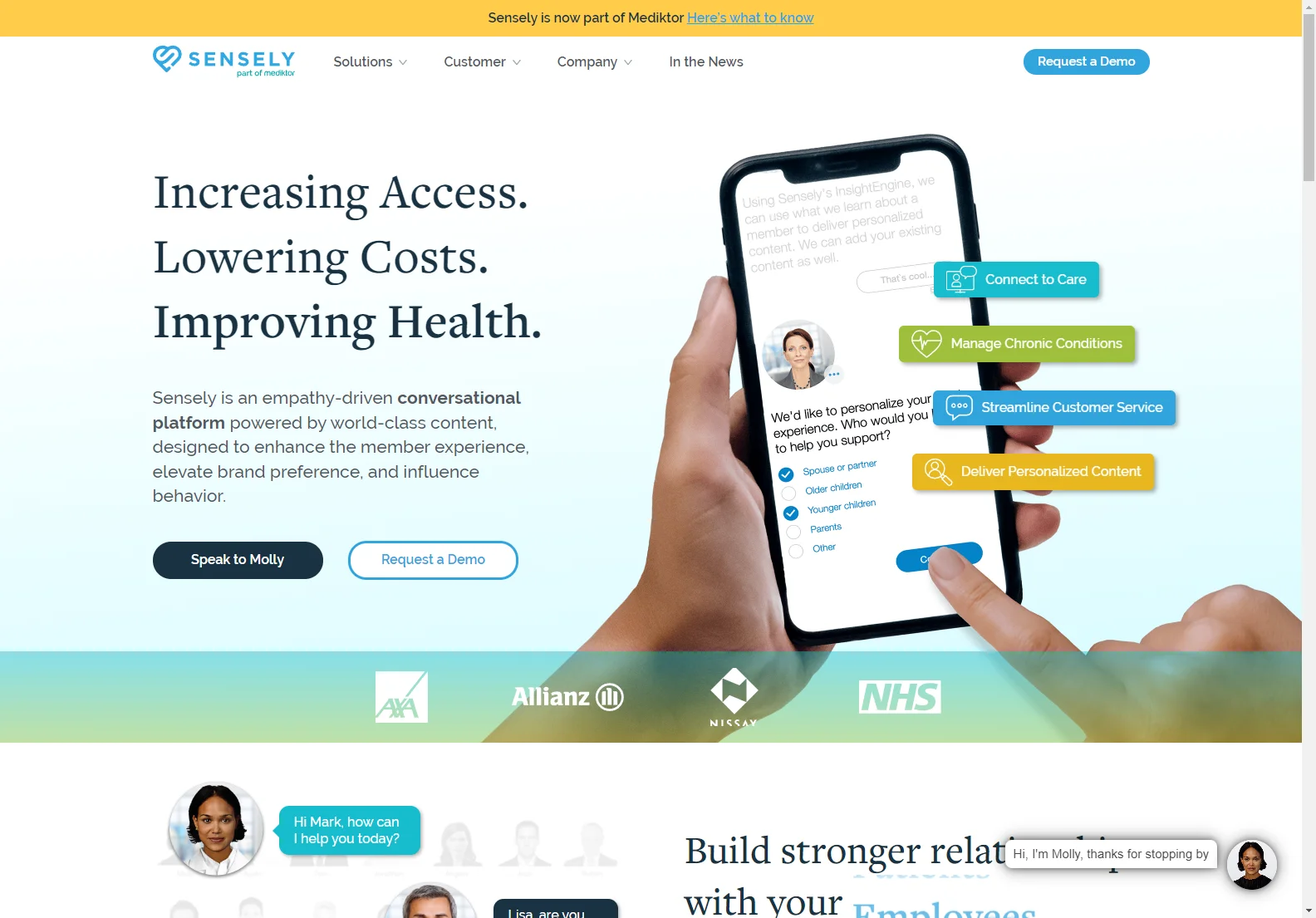 Sensely: AI-Powered Conversational Healthcare for Enhanced Patient Engagement