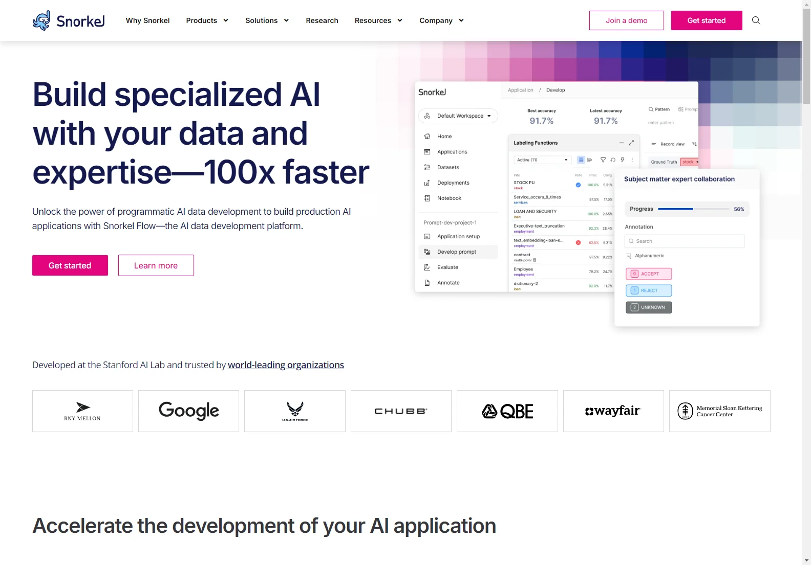 Snorkel AI: Accelerate AI Development with Programmatic Data Labeling