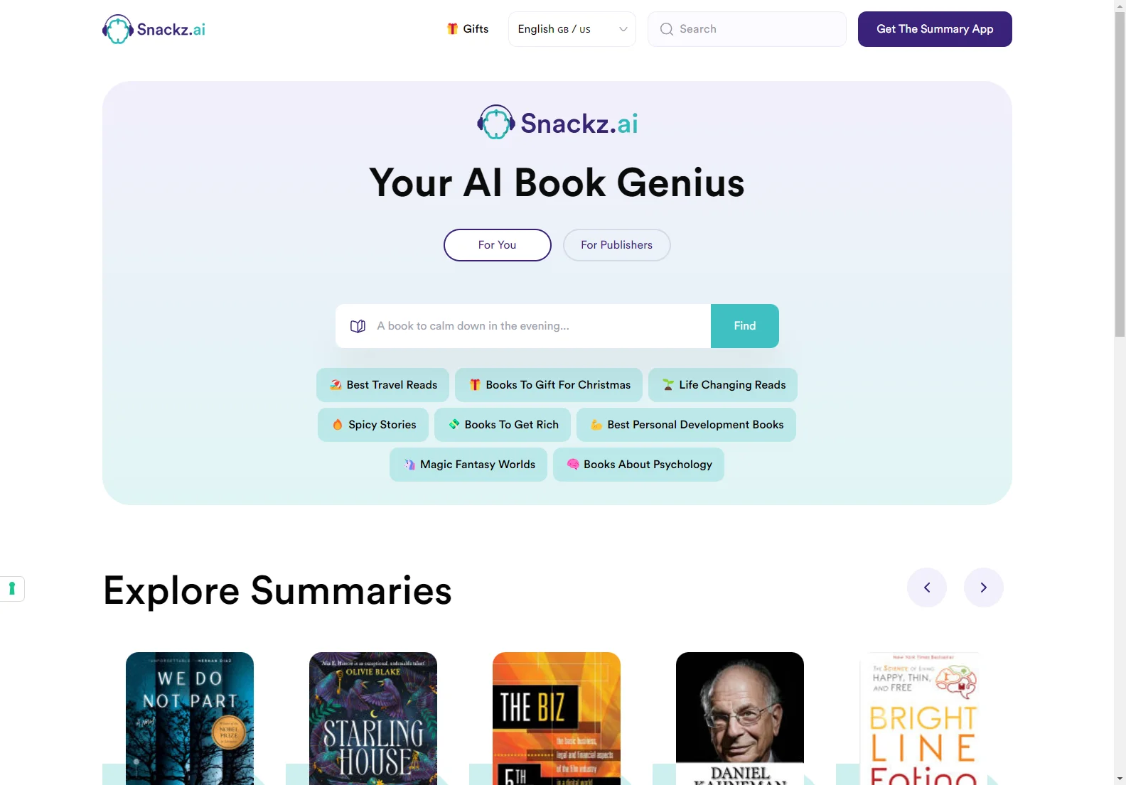 Snackz.ai: Your AI-Powered Book Companion for Personalized Reading