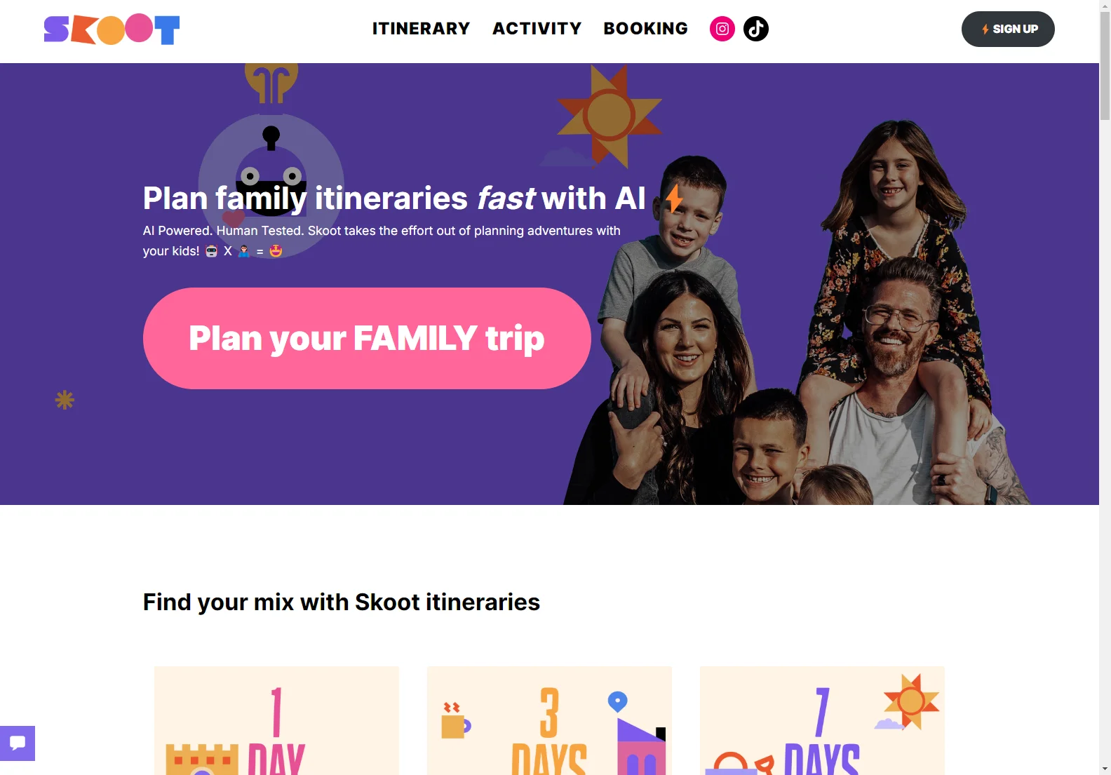 Skoot: AI-Powered Family Trip Planning for Unforgettable Adventures