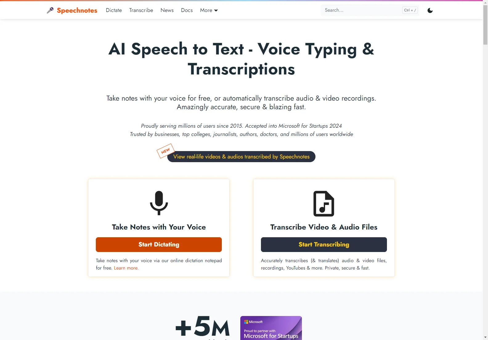 Speechnotes: Free AI-Powered Speech to Text for Note-Taking & Transcription