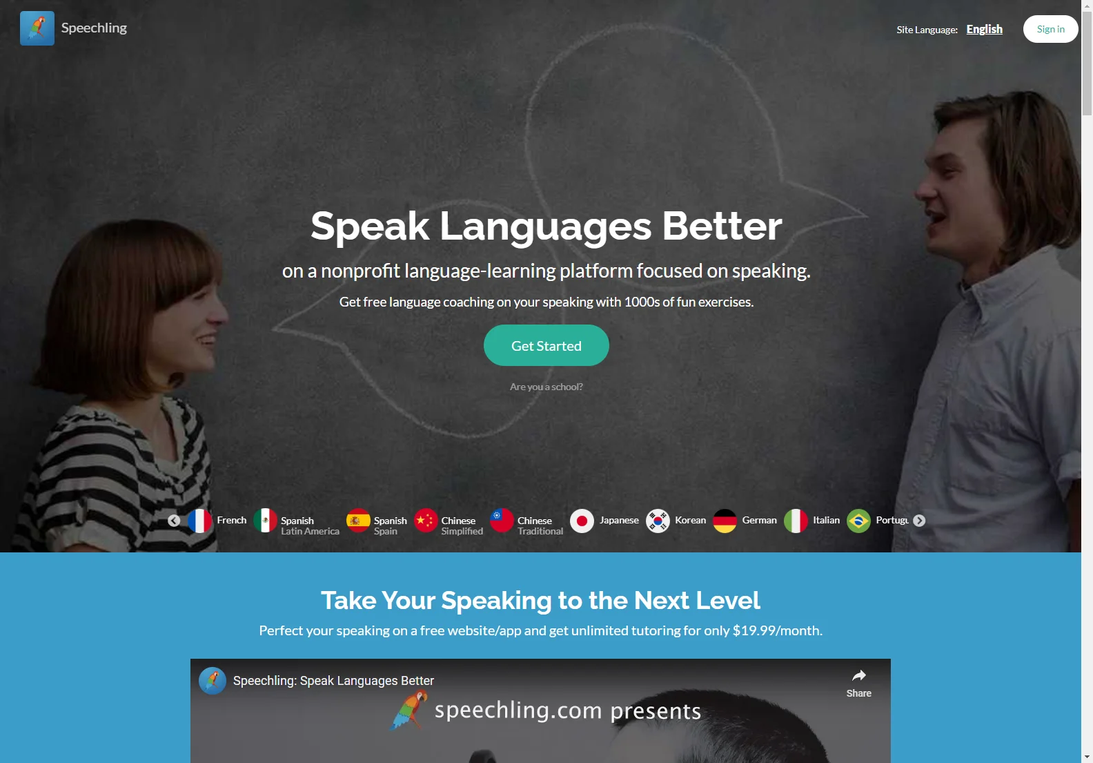 Speechling: Free Language Learning Platform Focused on Speaking