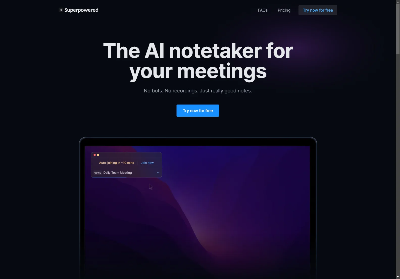 Superpowered: Your AI Notetaker for Effortless Meeting Notes