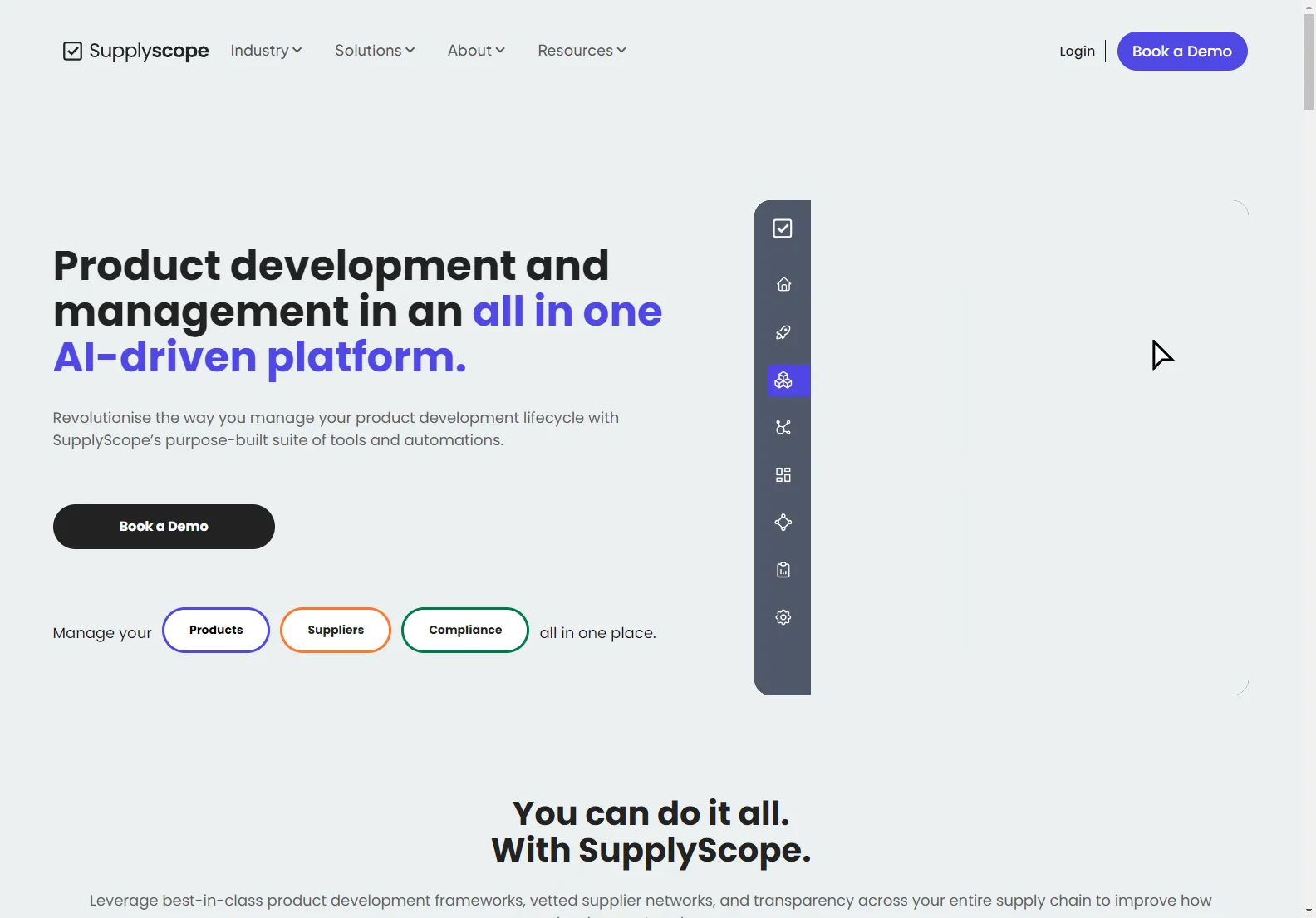 SupplyScope: AI-Powered Platform for Streamlined Product Development and Management