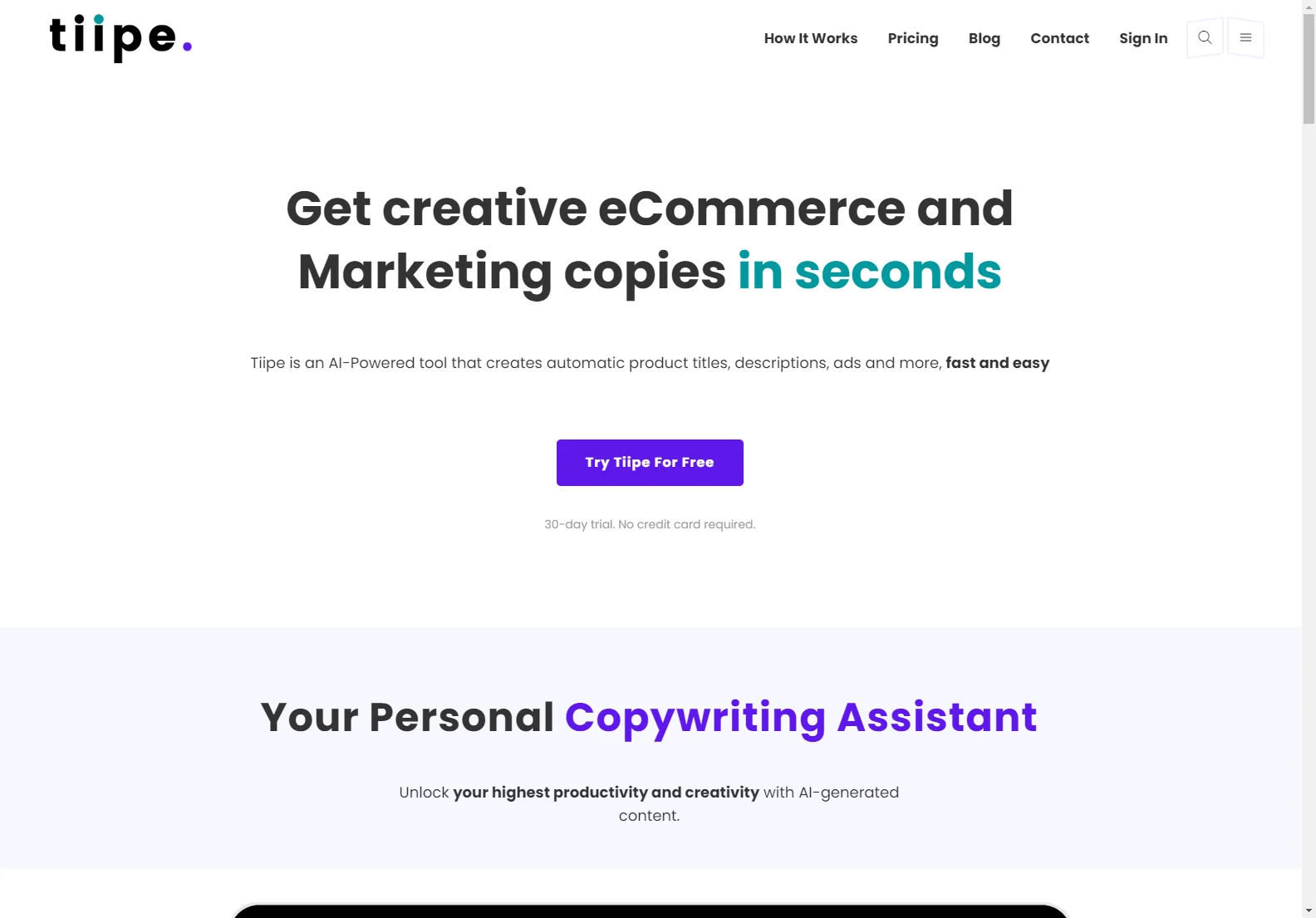 Tiipe: AI-Powered Copywriting for eCommerce Success