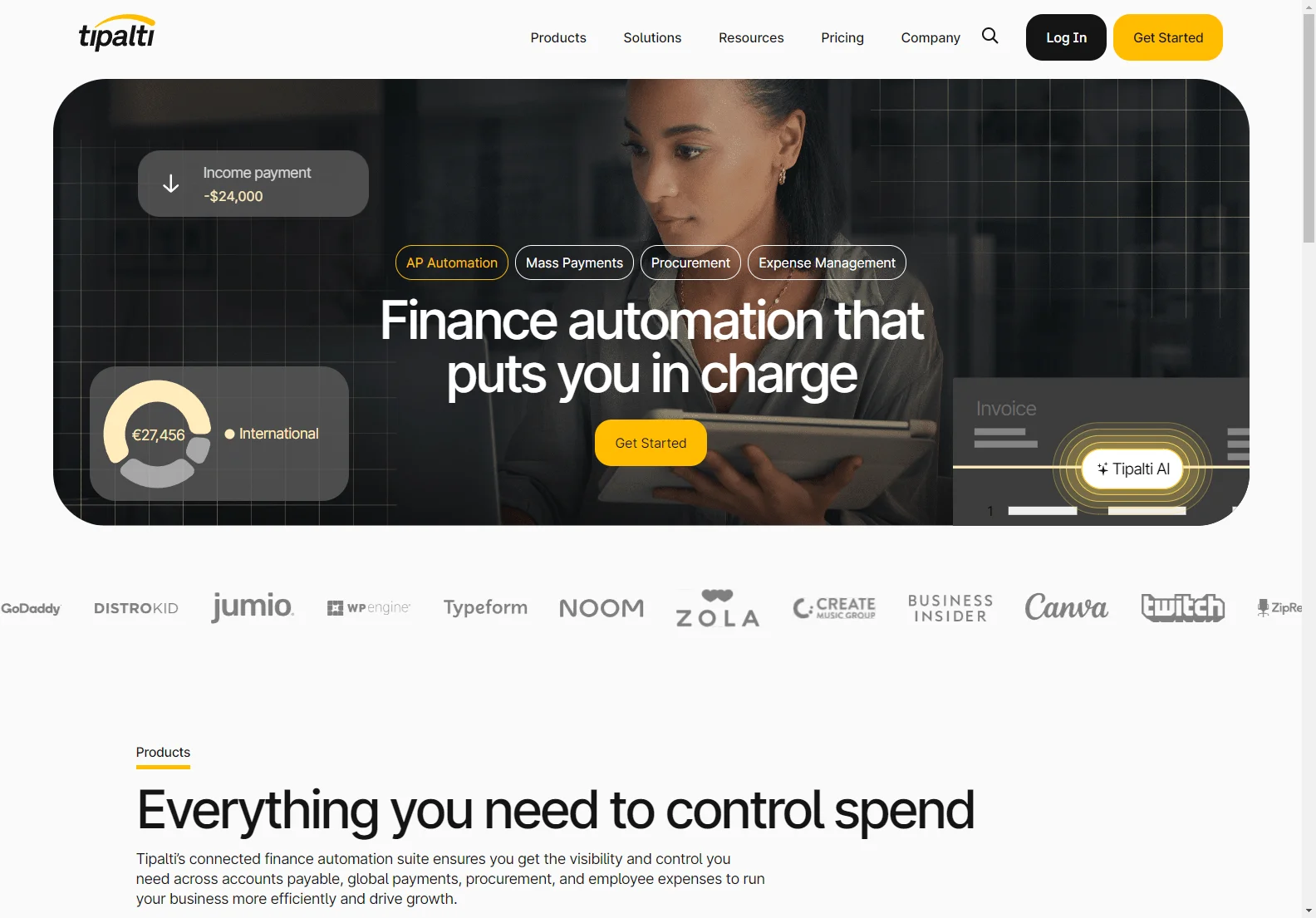 Tipalti: AI-Powered Finance Automation for Enhanced Control