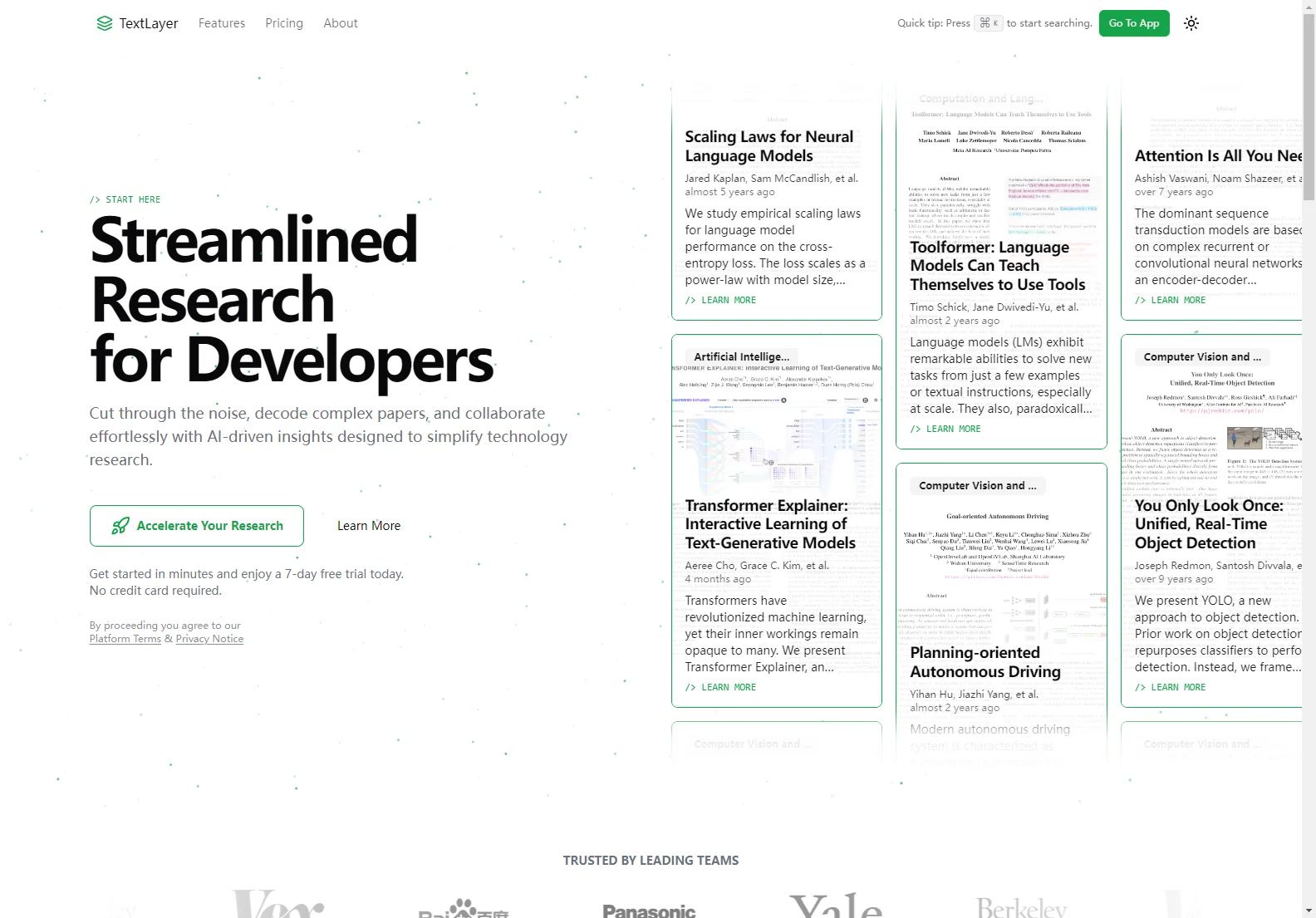 TextLayer AI: Streamlined Research for Developers
