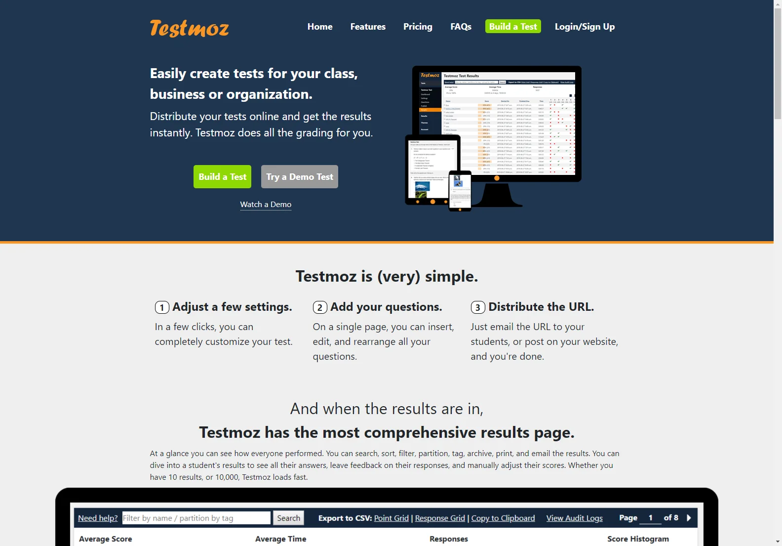 Testmoz: Powerful Online Test Generator for Educators, Trainers, and Employers