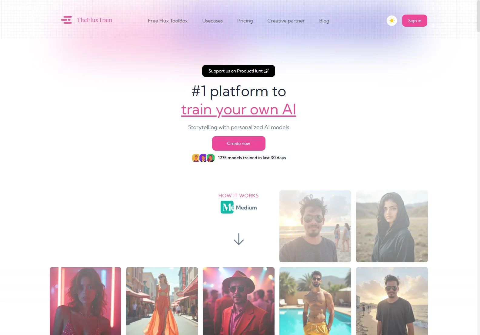 TheFluxTrain: Personalized AI Image Generation Platform