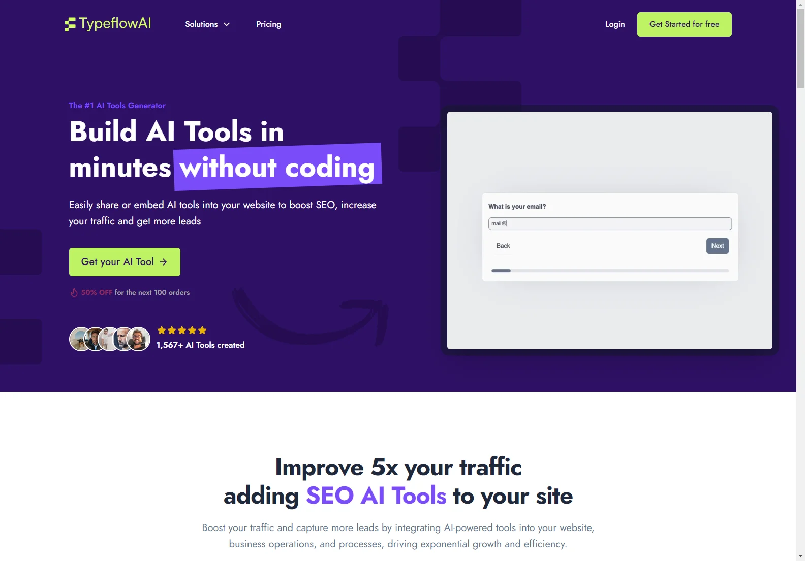 TypeflowAI: Build AI Tools Without Coding in Minutes