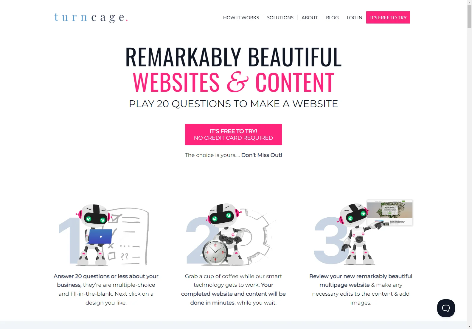 TurnCage: AI-Powered Website Generator - Create a Website in Minutes