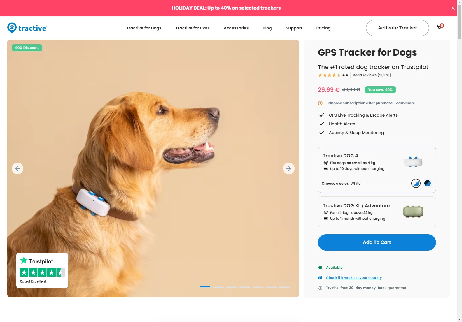 Tractive GPS Tracker: Real-Time Pet Tracking & Health Monitoring