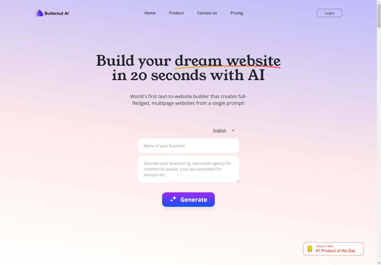 Butternut AI: Build Your Dream Website in 20 Seconds with AI