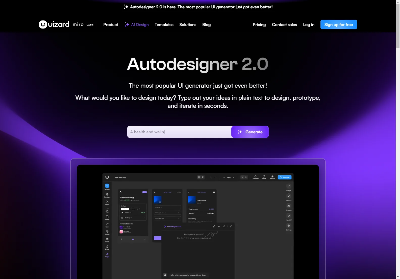 Uizard Autodesigner 2.0: AI-Powered UI Generator for Faster Design