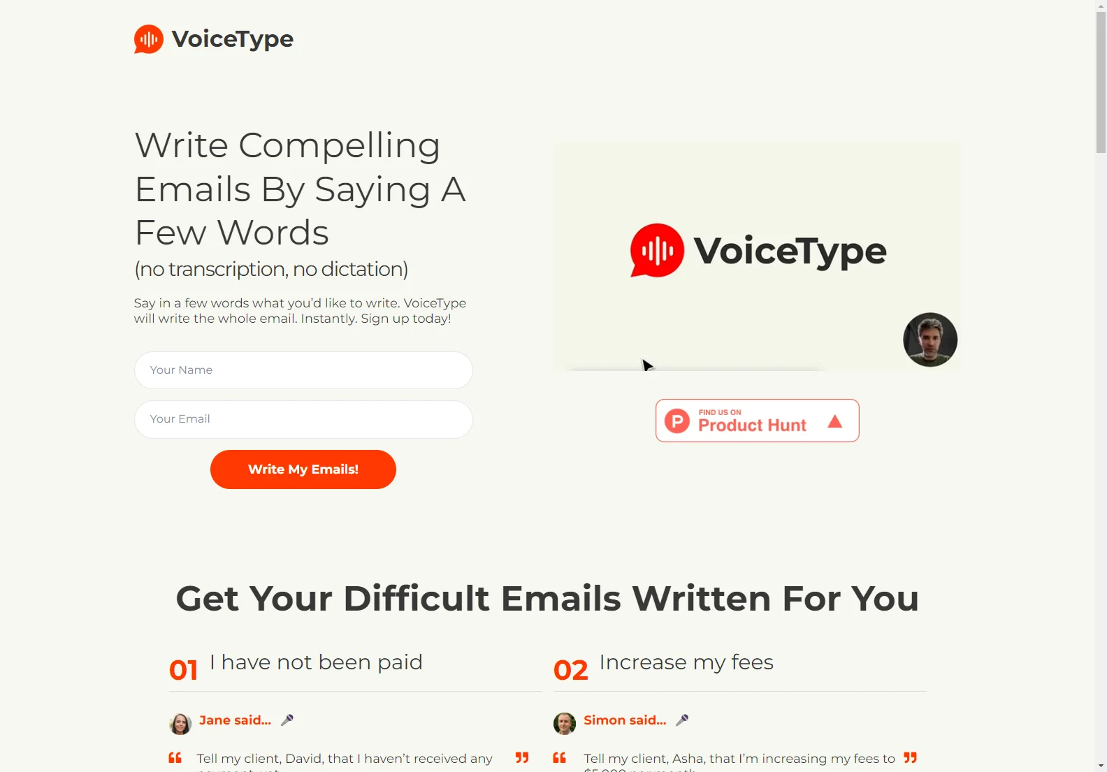 VoiceType: Write Emails Effortlessly with AI-Powered Voice Input