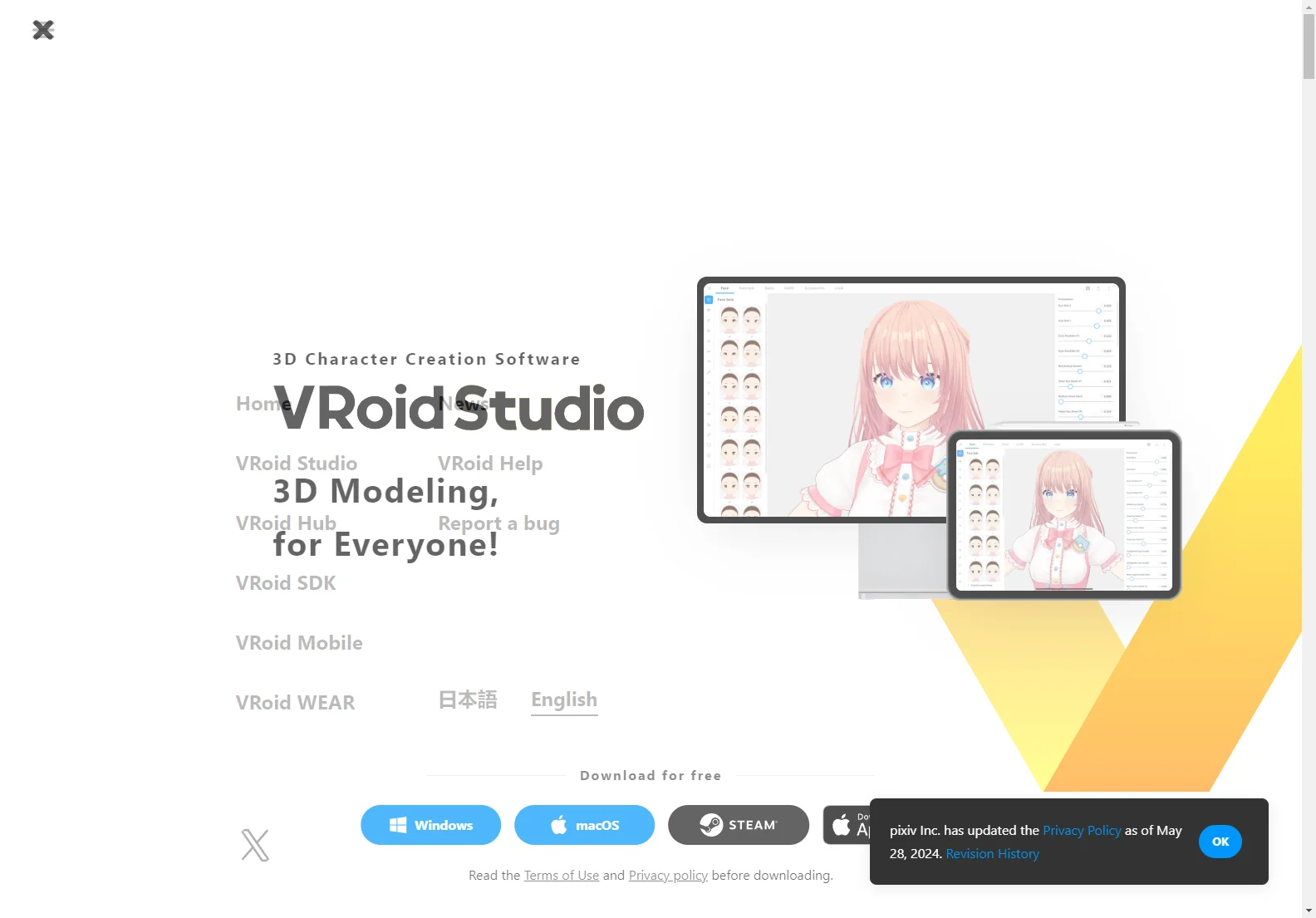 VRoid Studio: Free 3D Character Creation Software for Everyone