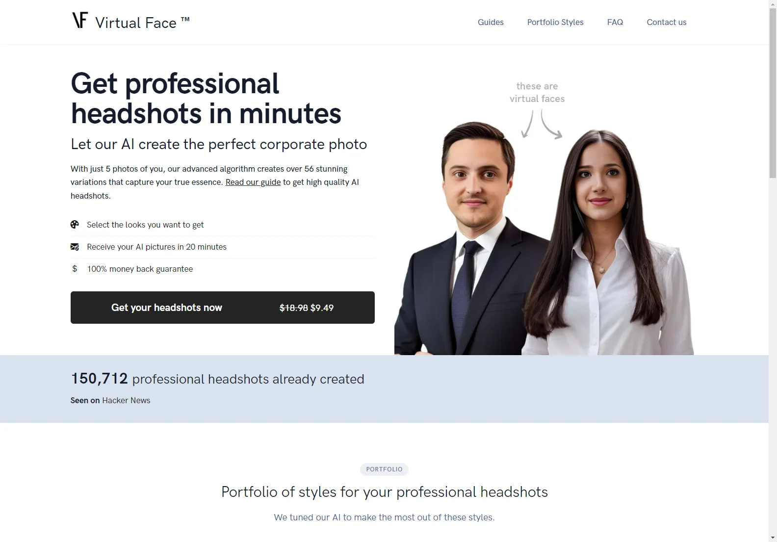 Virtual Face AI: Professional Headshots in Minutes