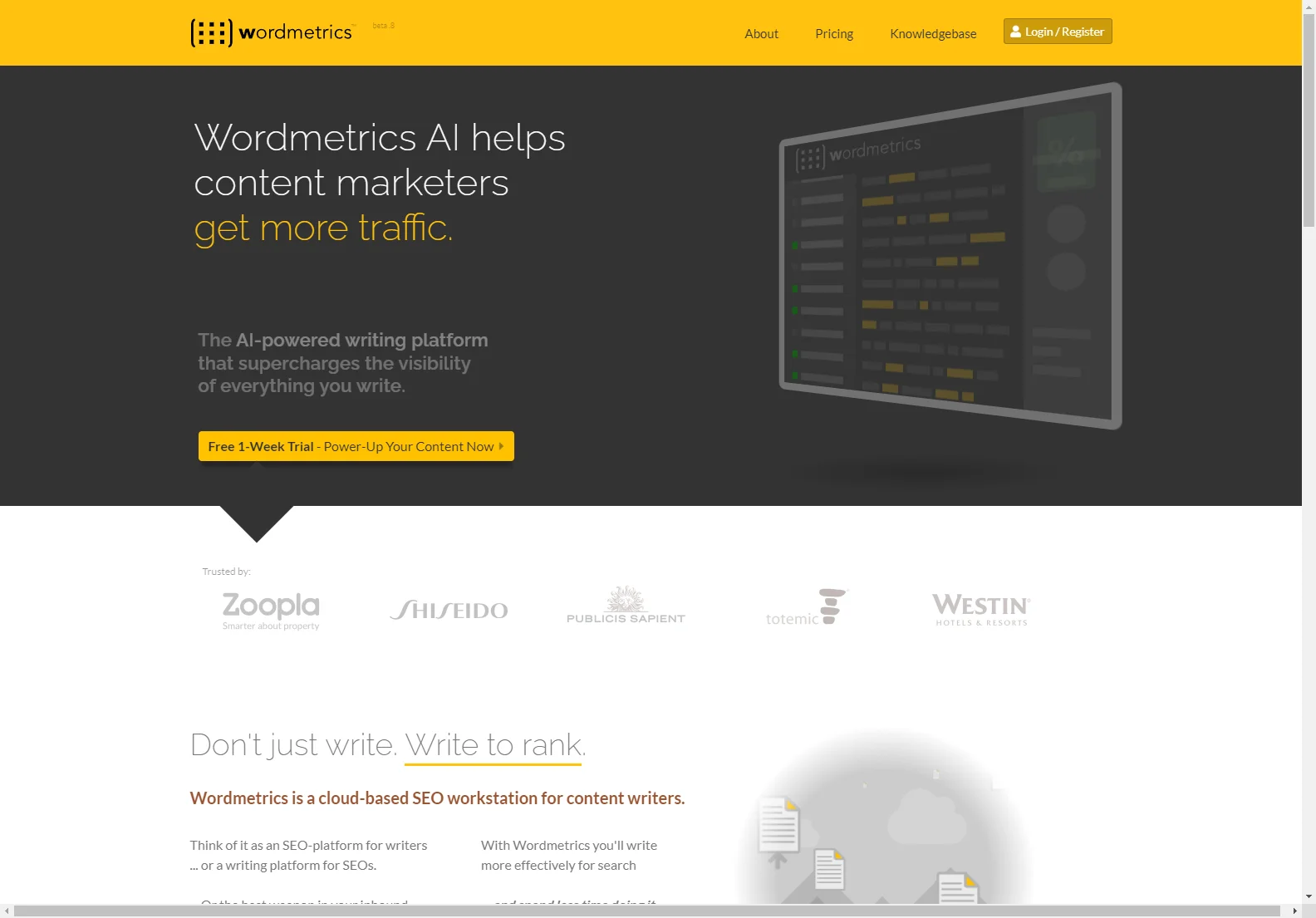 Wordmetrics: AI-Powered SEO Writing Platform for Content Marketers