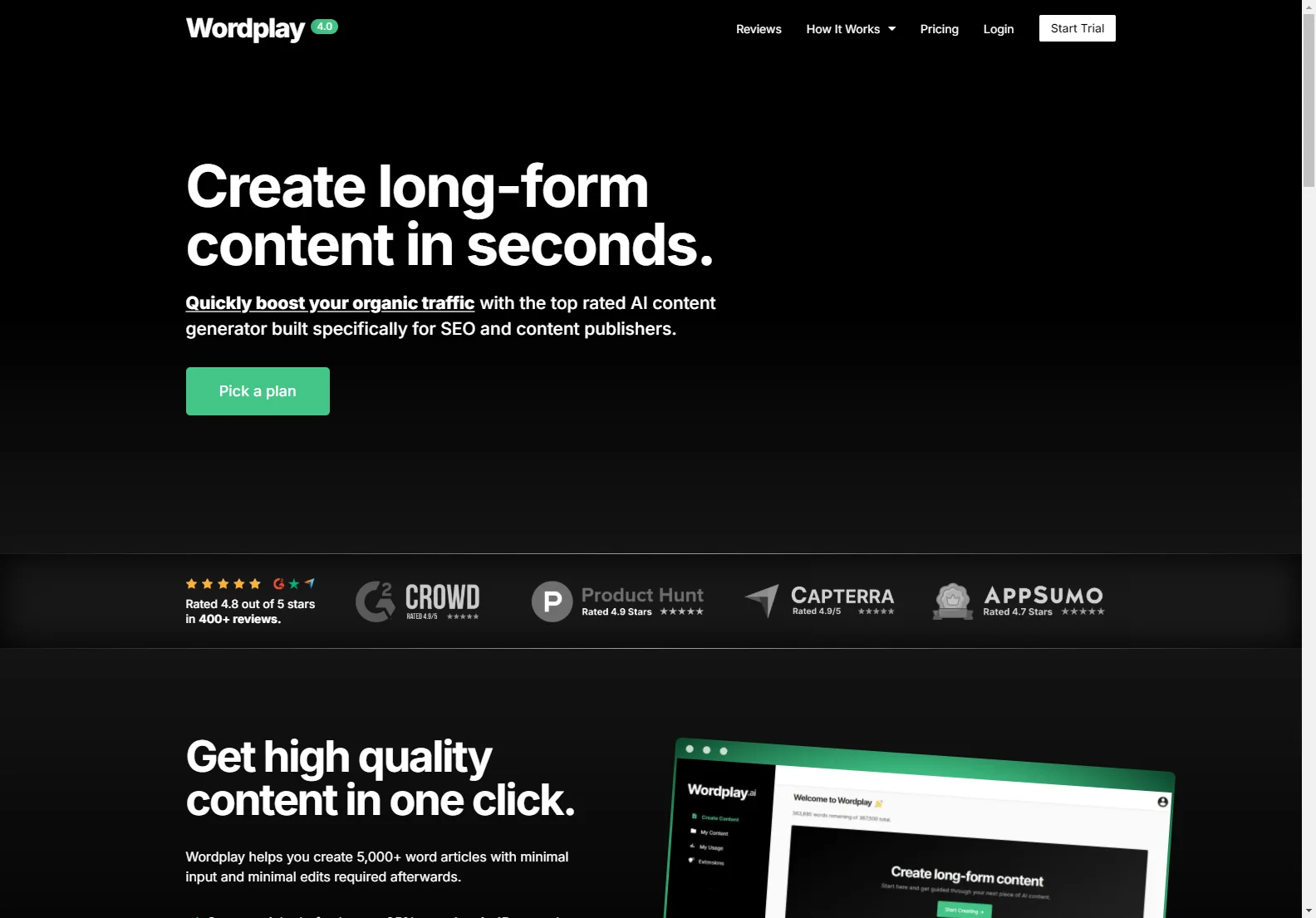 Wordplay.ai: The #1 AI Article Writer for SEO & Content Publishers