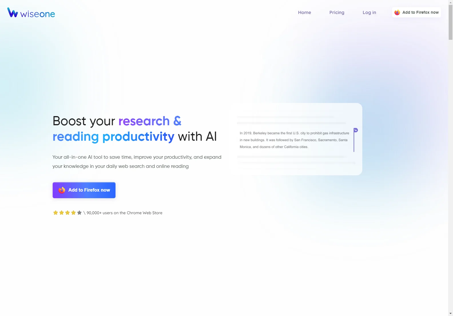 Wiseone: AI-Powered Browser Extension for Enhanced Research & Reading