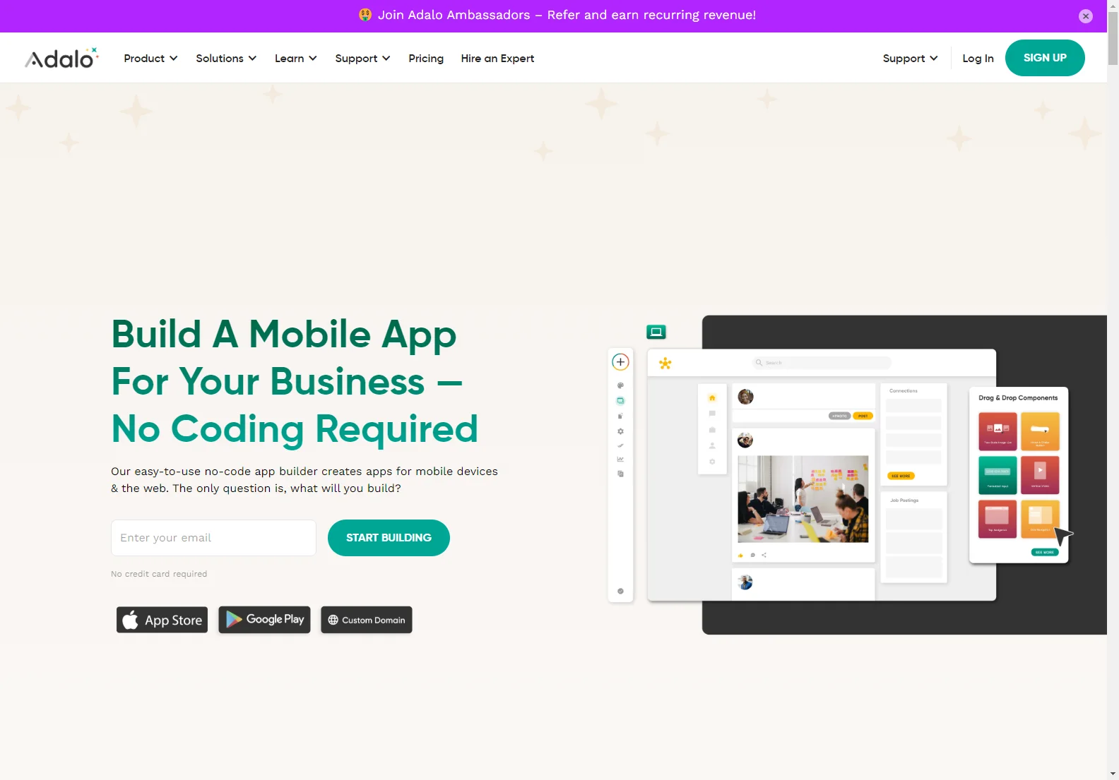 Adalo: No-Code App Builder for Mobile & Web Apps