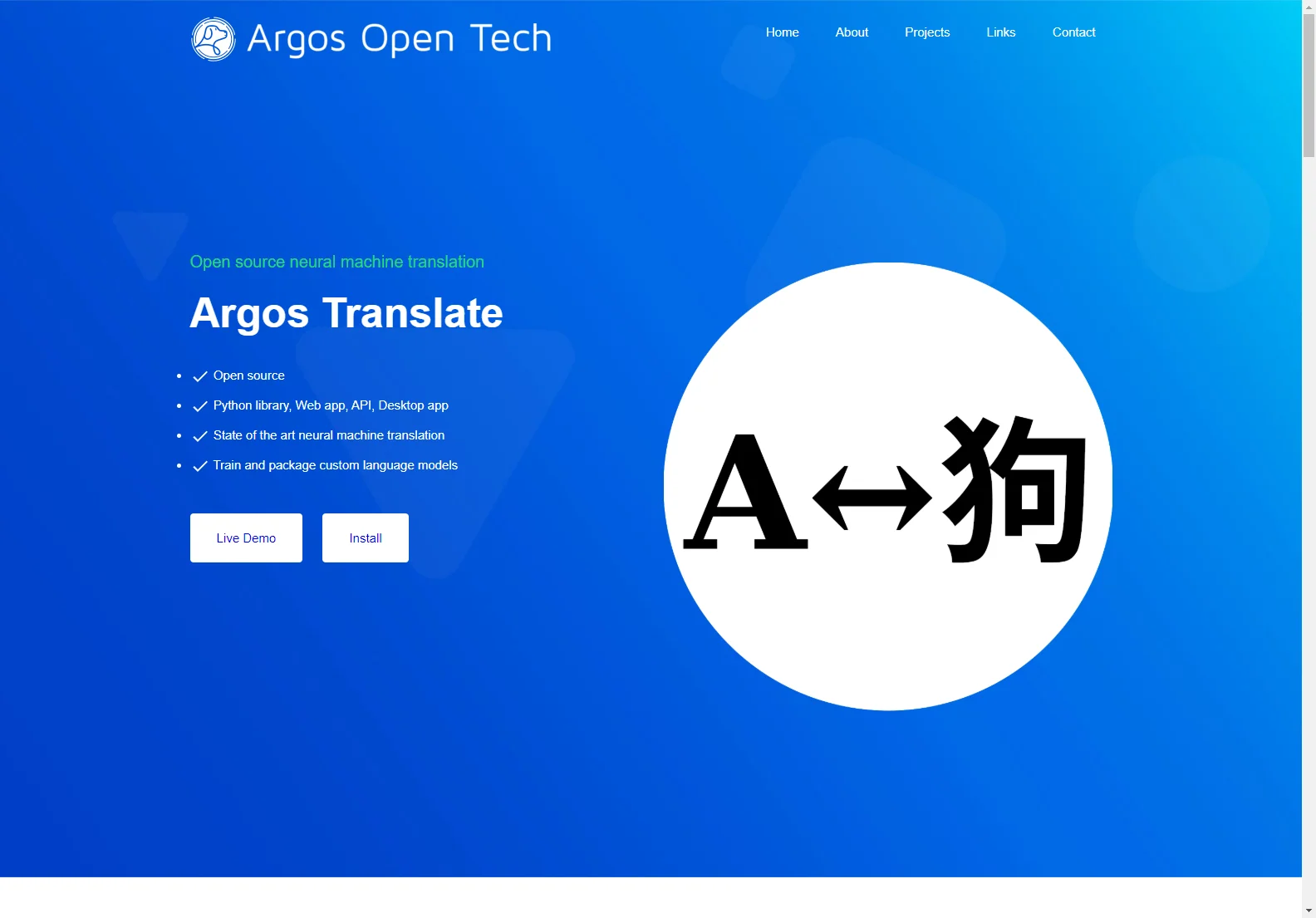 Argos Translate: Open-Source Neural Machine Translation Library