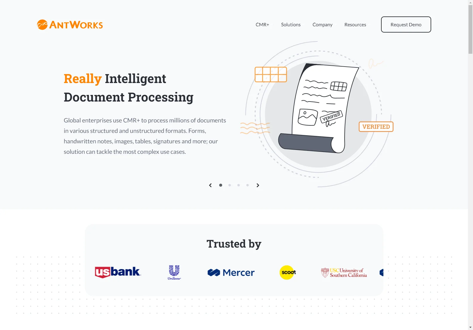 AntWorks CMR+: AI-Powered Intelligent Document Processing Platform