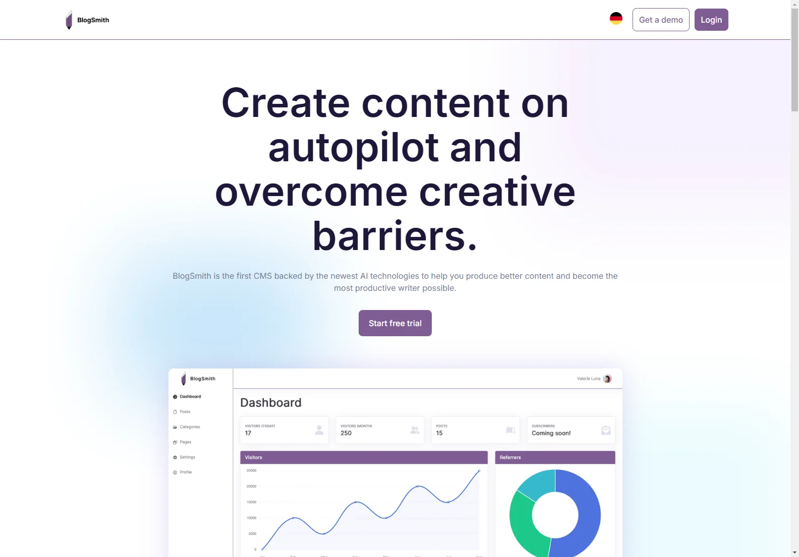 BlogSmith: AI-Powered Content Creation for Enhanced Productivity