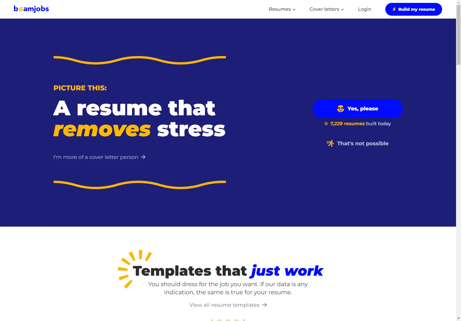 BeamJobs: Best Free AI Resume Builder & Cover Letter Generator