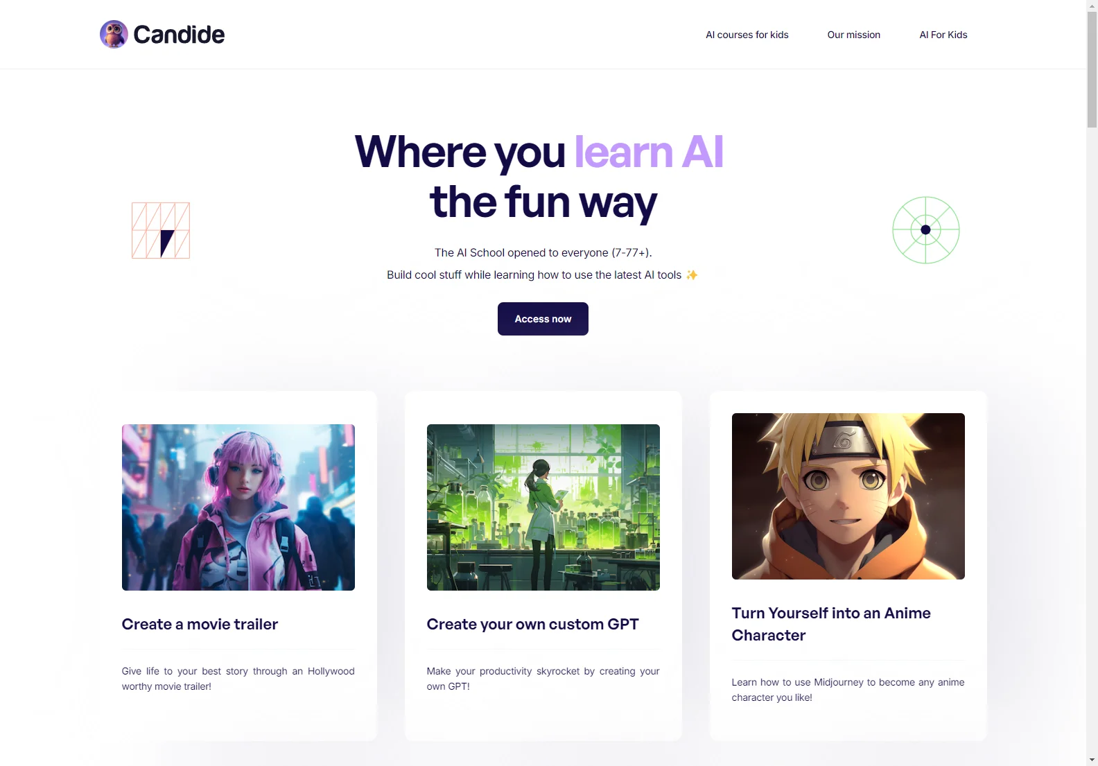 Candide AI: Fun AI Courses for Kids