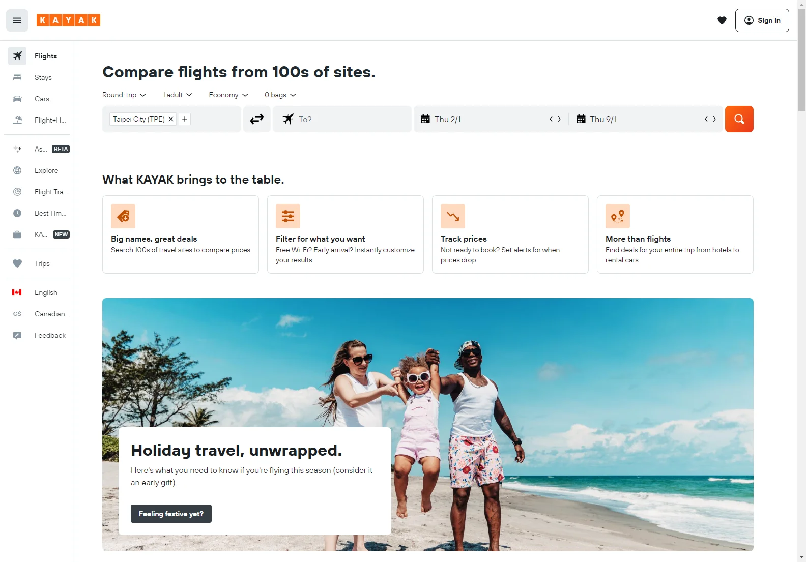 KAYAK: Search Flights, Hotels & Rental Cars | Find the Best Travel Deals