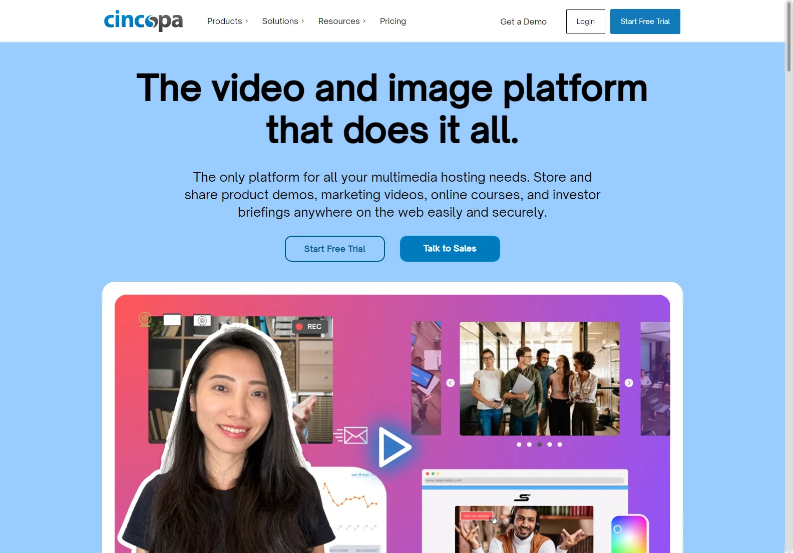 Cincopa: All-in-One Video and Image Platform for Business