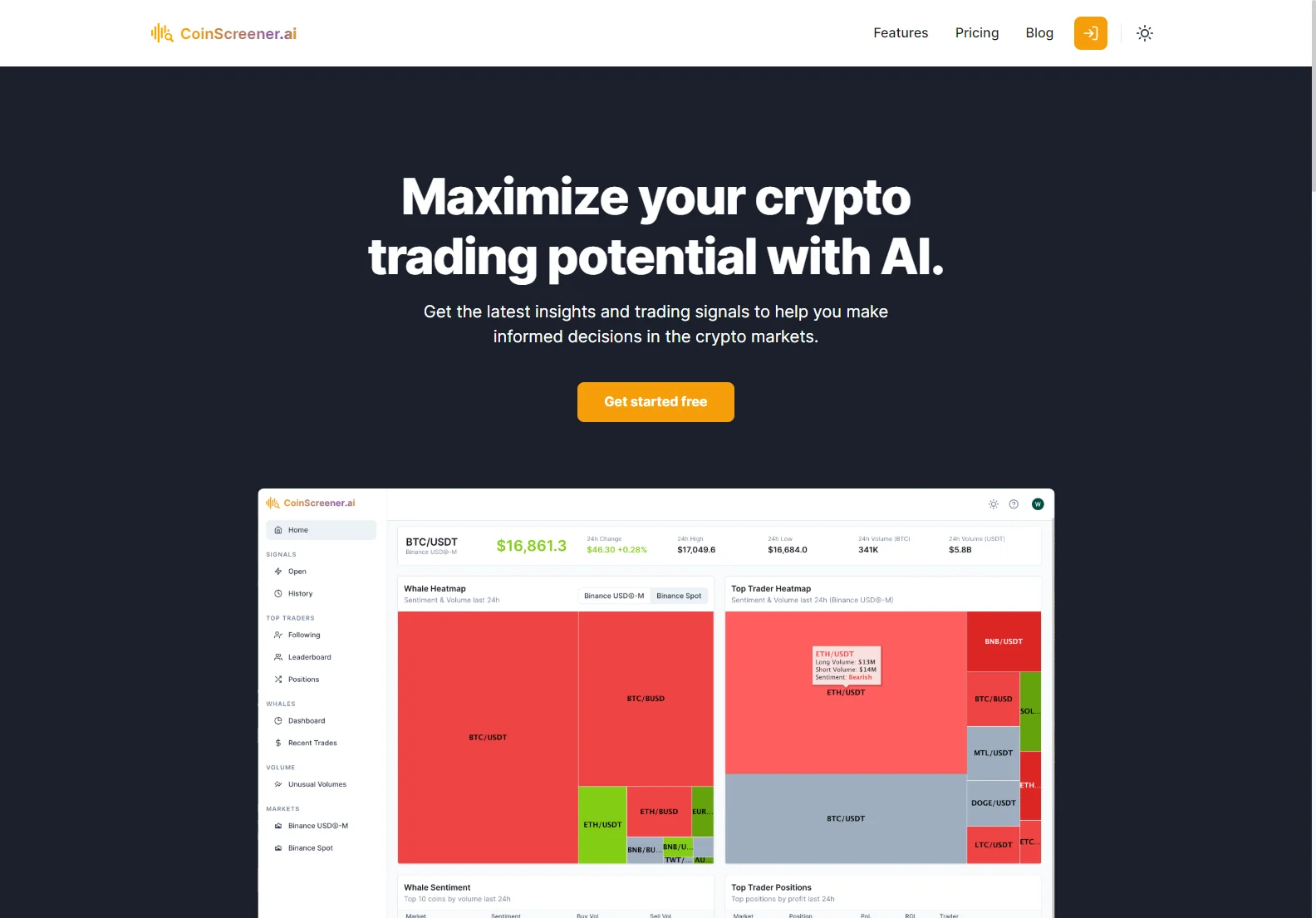 CoinScreener.ai: AI-Powered Crypto Trading Signals & Market Insights